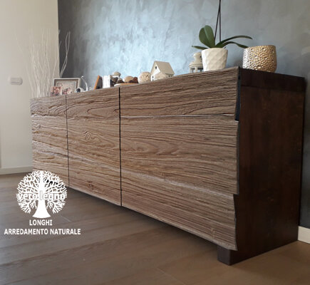 credenza LUSSOSA GEODE IN LEGNO FOSSILE credenza LUSSOSA GEODE IN LEGNO FOSSILE